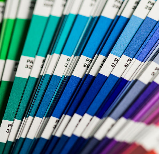 Printed color swatches